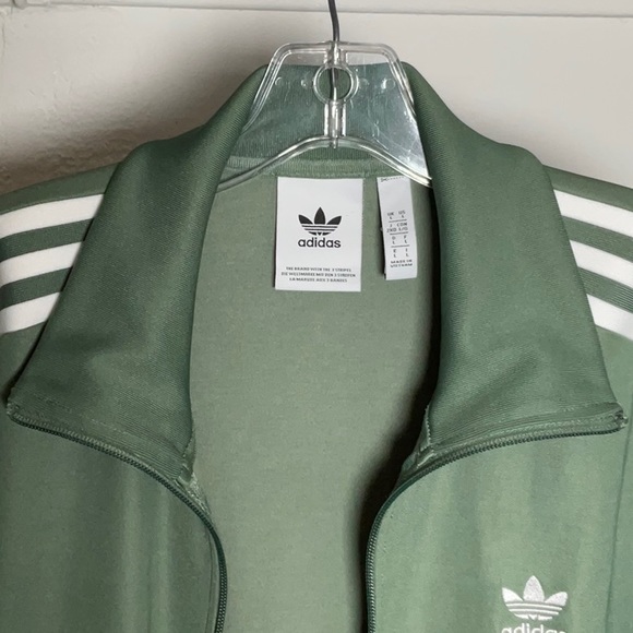 Adidas Originals Beckenbauer Track Top Jacket Trace Green White Size M DH5820 - Picture 6 of 11